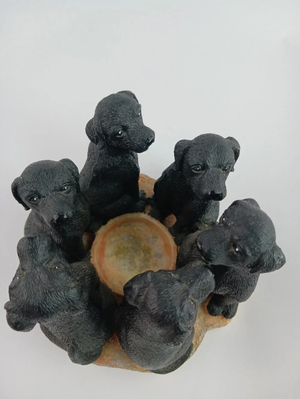 Black Lab Circle Votive Candle Holder Continental Creations #P608 S6328